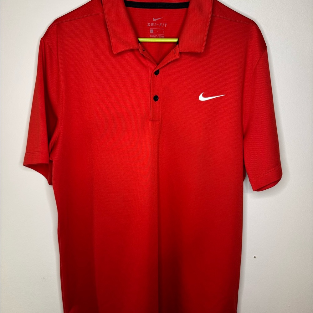 Nike Men's Red Polo Shirt